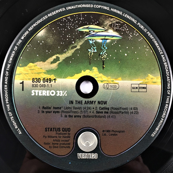 Status Quo - In The Army Now | Vertigo (830 049-1) - 3 Status Quo - In The Army Now | Vertigo (830 049-1) - 3