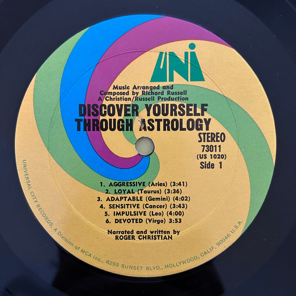 Roger Christian - Discover Yourself Through Astrology | UNI Records (73011) - 3 Roger Christian - Discover Yourself Through Astrology | UNI Records (73011) - 3