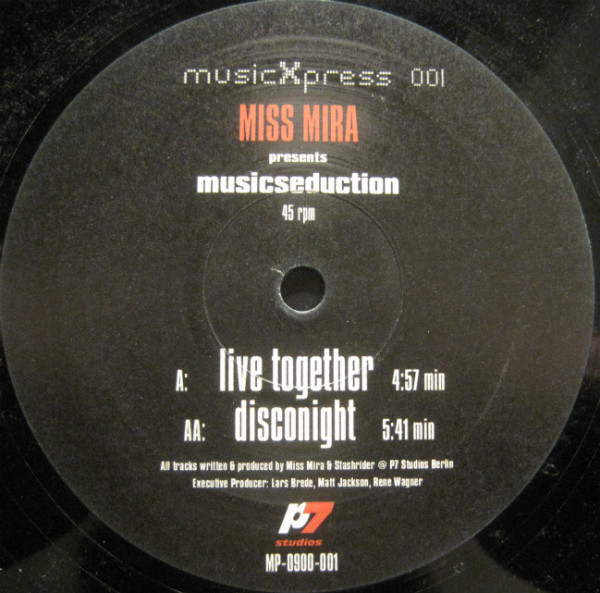 Miss Mira Presents Musicseduction - Live Together / Disconight | Music X Press (MP-0900-001) - main Miss Mira Presents Musicseduction - Live Together / Disconight | Music X Press (MP-0900-001) - main
