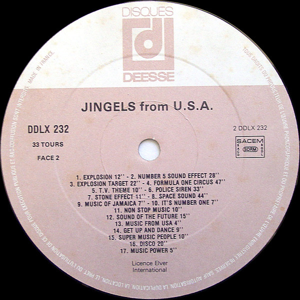 Unknown Artist - Jingels From U.S.A. | Disques Déesse (DDLX 232) - 2 Unknown Artist - Jingels From U.S.A. | Disques Déesse (DDLX 232) - 2