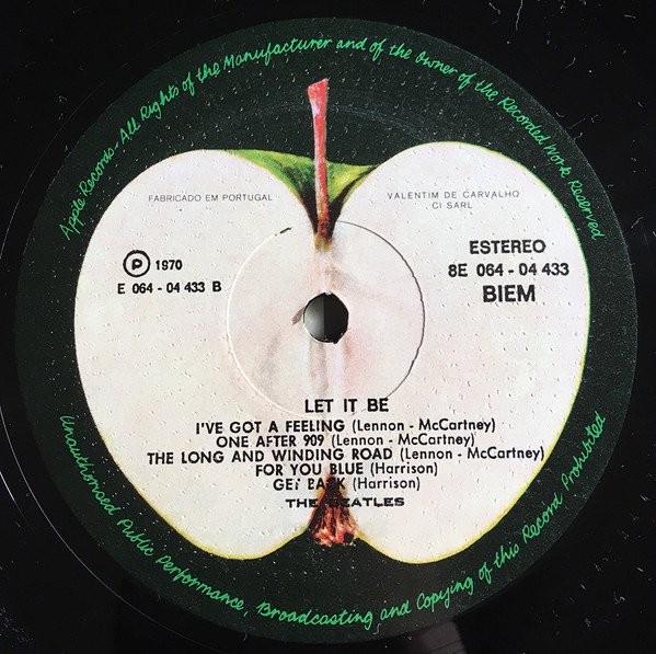 The Beatles - Let It Be | Apple Records (11C 074 04433) - 2