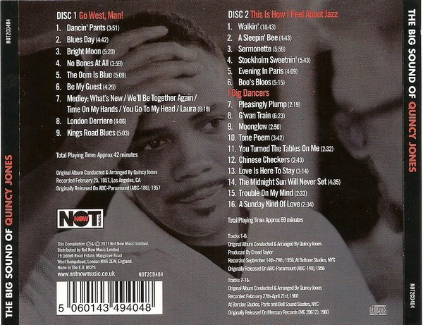 Quincy Jones - The Big Sound Of Quincy Jones | Not Now Music (NOT2CD404) - 2