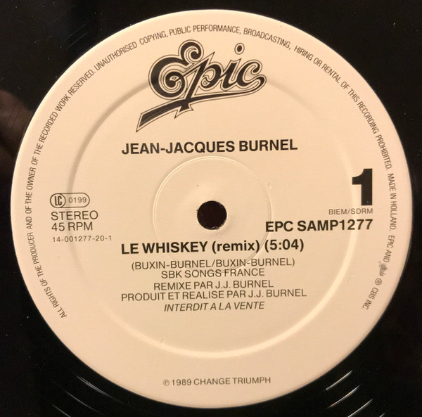 J.J. Burnel - Le Whiskey | Epic (EPC SAMP 1277) - 3