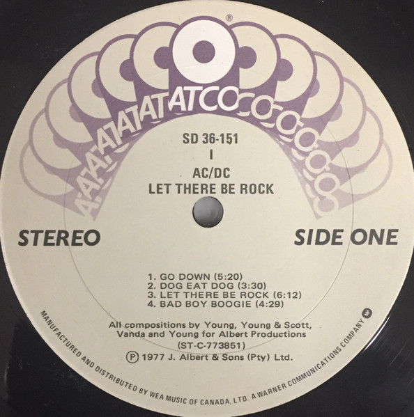 AC/DC - Let There Be Rock | ATCO Records (SD 36-151) - 4 AC/DC - Let There Be Rock | ATCO Records (SD 36-151) - 4