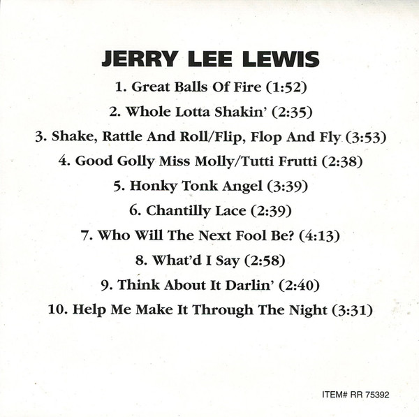 Jerry Lee Lewis - Roots Of Rock'n Roll | Direct Source Special Products Inc. (RR 75392) - 4 Jerry Lee Lewis - Roots Of Rock'n Roll | Direct Source Special Products Inc. (RR 75392) - 4