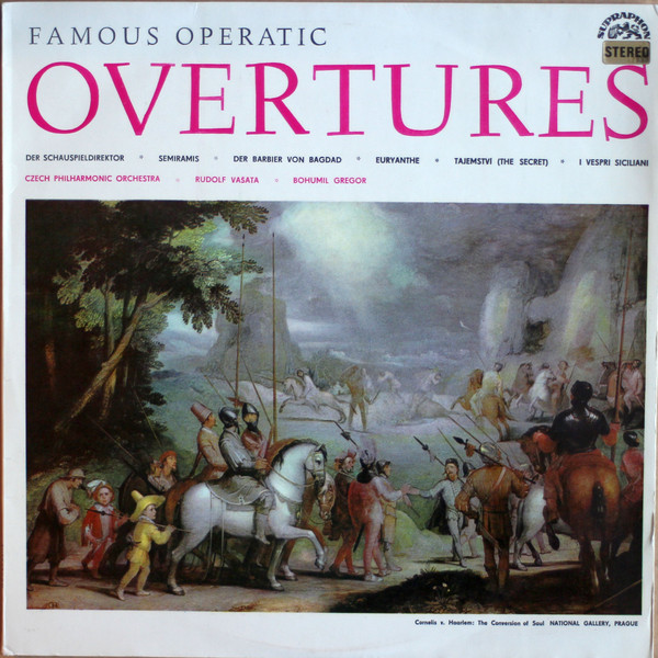 The Czech Philharmonic Orchestra , Rudolf Vašata , Bohumil Gregor - Famous Operatic Overtures | Supraphon (SUA ST 50590)