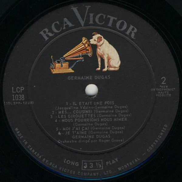 Germaine Dugas - Germaine Dugas | RCA Victor (LCP-1038) - 4 Germaine Dugas - Germaine Dugas | RCA Victor (LCP-1038) - 4
