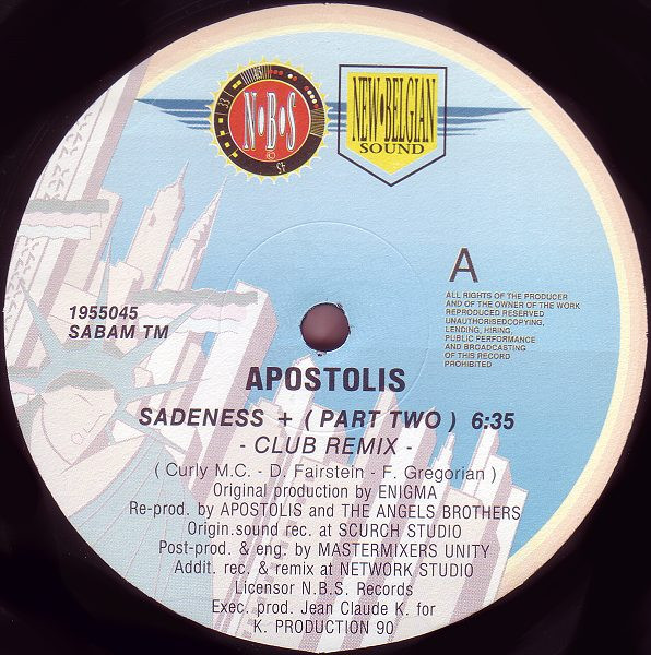 Apostolis - Sadeness (Part II) | N.B.S. Records (1955045) - 2 Apostolis - Sadeness (Part II) | N.B.S. Records (1955045) - 2