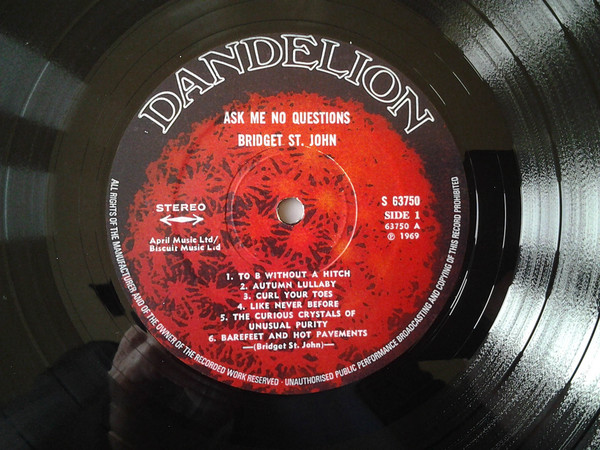 Bridget St. John - Ask Me No Questions | Dandelion Records (S 63750) - 4 Bridget St. John - Ask Me No Questions | Dandelion Records (S 63750) - 4