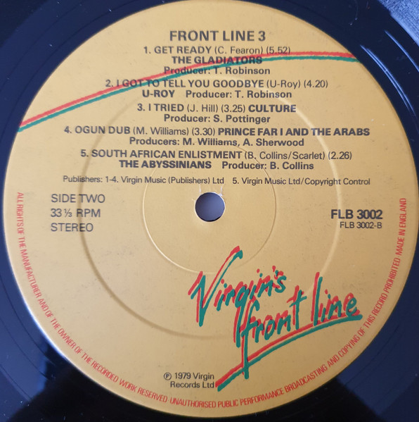 Various - Front Line 3 | Front Line (FLB 3002) - 4 Various - Front Line 3 | Front Line (FLB 3002) - 4