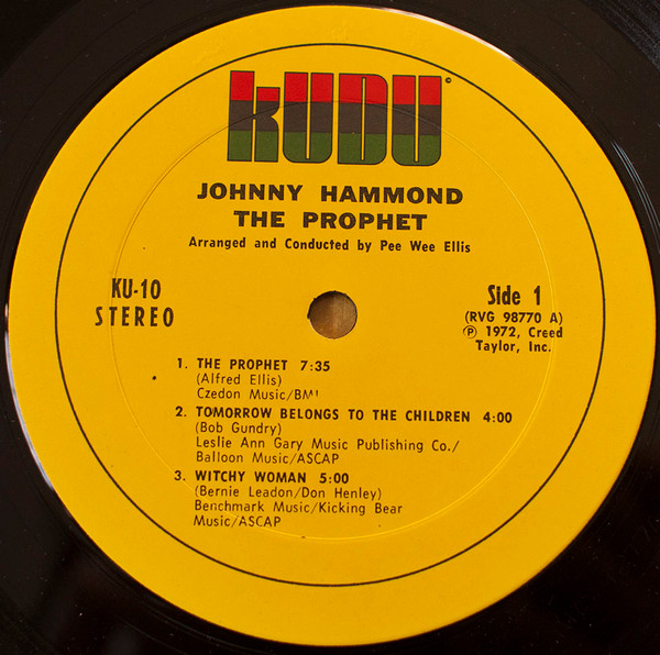 Johnny Hammond - The Prophet | Kudu (KU-10) - 3 Johnny Hammond - The Prophet | Kudu (KU-10) - 3