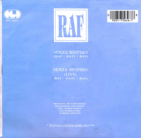 Raf - Senza Respiro | CGD (9031 75646-7) - 2