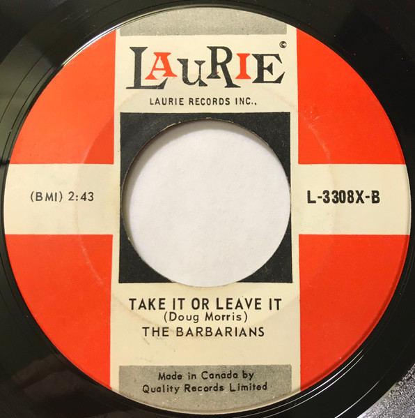 The Barbarians - Are You A Boy Or Are You A Girl | Laurie Records (L-3308X) - 2 The Barbarians - Are You A Boy Or Are You A Girl | Laurie Records (L-3308X) - 2