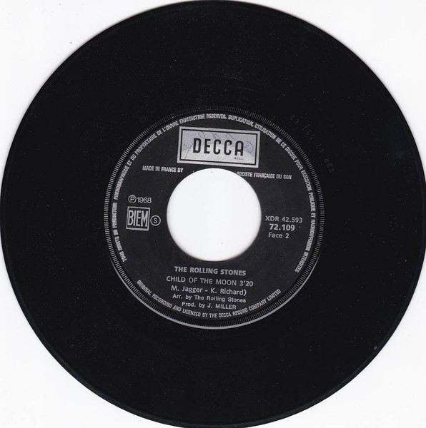 The Rolling Stones - Jumpin' Jack Flash / Child Of The Moon | Decca (72.109) - 4
