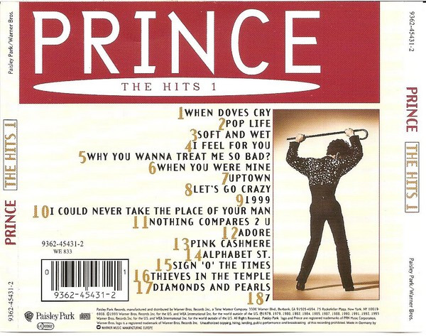 Prince - The Hits 1 | Warner Bros. Records (9362-45431-2) - 2