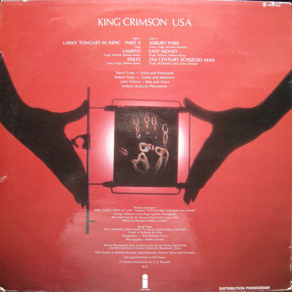 King Crimson - USA | Island Records (6396 043) - 2
