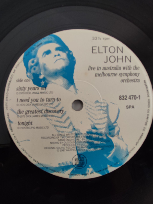 Elton John With Melbourne Symphony Orchestra - Live In Australia | The Rocket Record Company (832 470-1) - 2
