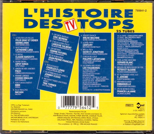 Various - L'Histoire Des Tops | Opal Marketing Arcade (795641-2) - 2