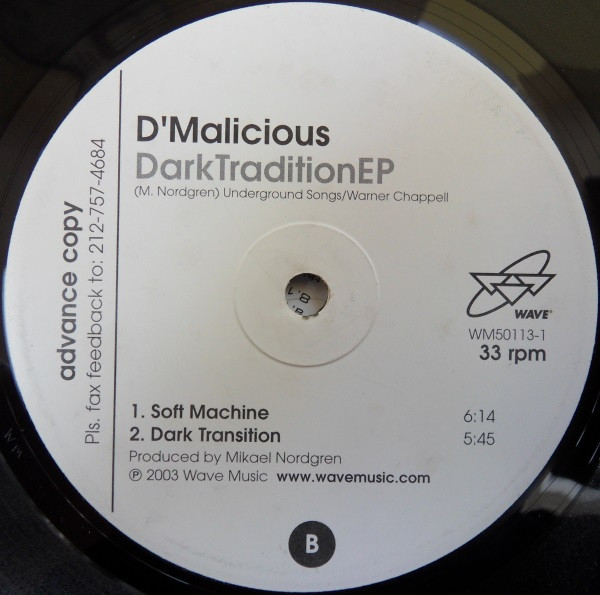 D'Malicious - Dark Tradition EP | Wave Music (WM50113-1) - 2 D'Malicious - Dark Tradition EP | Wave Music (WM50113-1) - 2