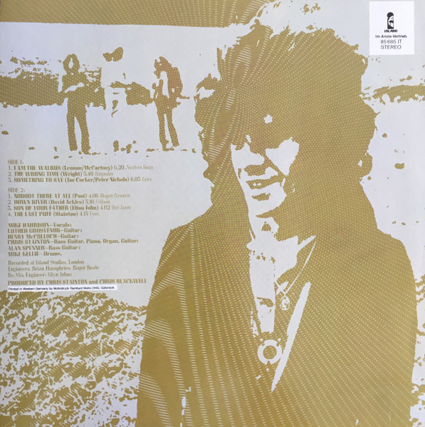 Spooky Tooth Featuring Mike Harrison - The Last Puff | Island Records (85 685 IT) - 2