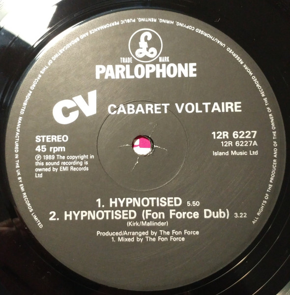 Cabaret Voltaire - Hypnotised | Parlophone (12R 6227) - 3