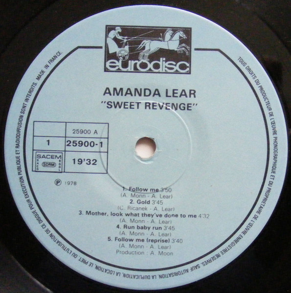 Amanda Lear - Sweet Revenge | Eurodisc (913 211) - 4