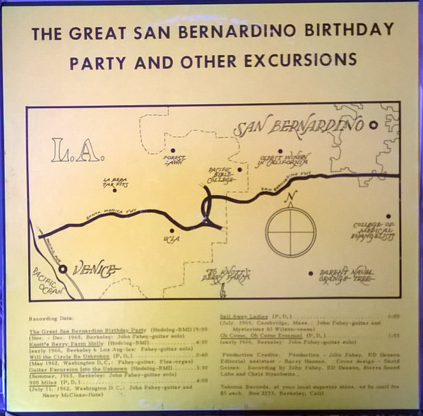 John Fahey - Guitar Vol. 4 / The Great San Bernardino Birthday Party And Other Excursions | Takoma (C 1008) - 2 John Fahey - Guitar Vol. 4 / The Great San Bernardino Birthday Party And Other Excursions | Takoma (C 1008) - 2