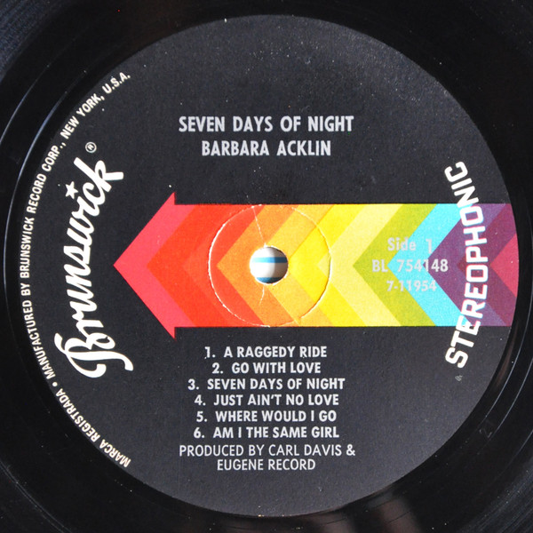 Barbara Acklin - Seven Days Of Night | Brunswick (BL 754148) - 3