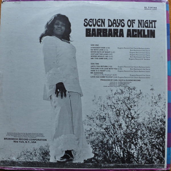 Barbara Acklin - Seven Days Of Night | Brunswick (BL 754148) - 2