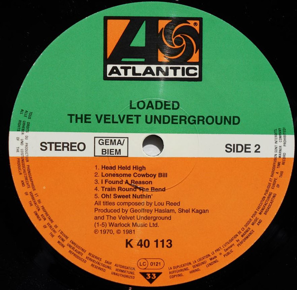 The Velvet Underground - Loaded | Atlantic (K40113) - 4