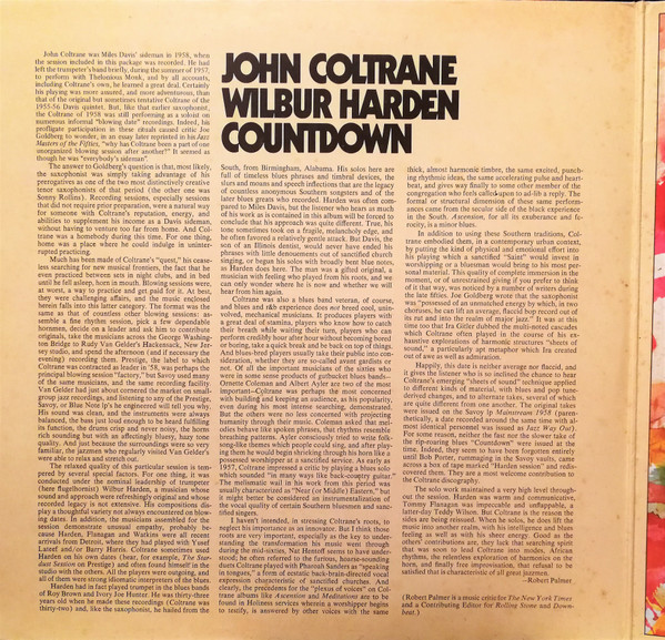 John Coltrane / Wilbur Harden - Countdown | Record Bazaar (2 RB 279) - 3 John Coltrane / Wilbur Harden - Countdown | Record Bazaar (2 RB 279) - 3