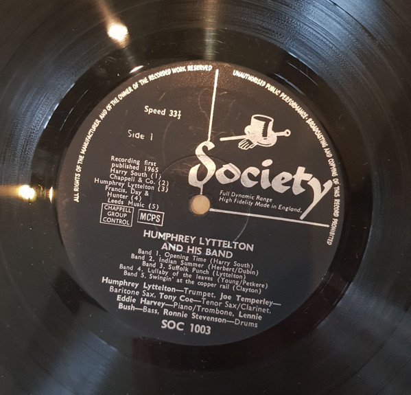 Humphrey Lyttelton And His Band - Humphrey Lyttelton And His Band | Society (SOC 1003) - 2