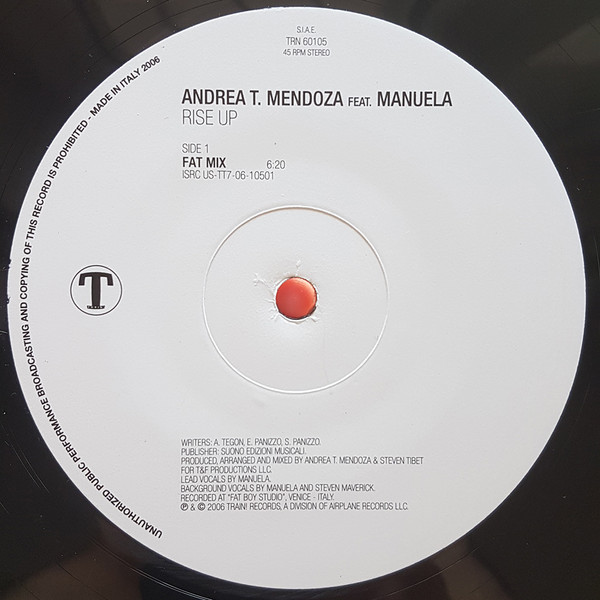 Andrea T. Mendoza Feat. Manuela - Rise Up | Train! Records (TRN 60105) - 2