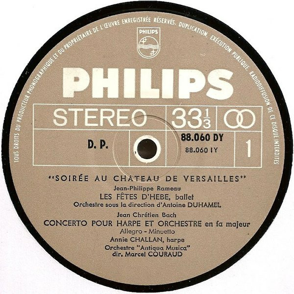 Various - Soirée Au Château De Versailles | Philips (88.060 DY) - 3 Various - Soirée Au Château De Versailles | Philips (88.060 DY) - 3