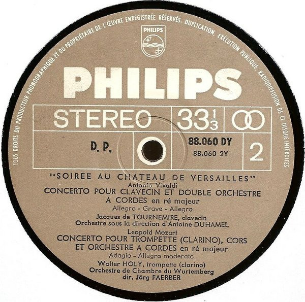 Various - Soirée Au Château De Versailles | Philips (88.060 DY) - 4 Various - Soirée Au Château De Versailles | Philips (88.060 DY) - 4