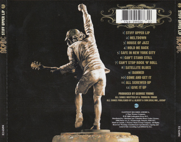 AC/DC - Stiff Upper Lip | EastWest (E2 62494) - 2