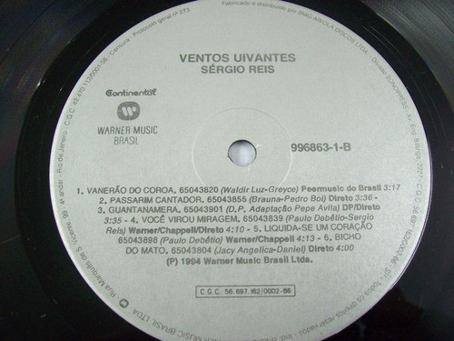 Sérgio Reis - Ventos Uivantes | Continental (996863-1) - 3