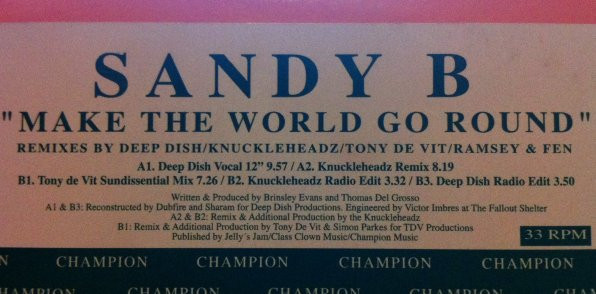 Sandy B - Make The World Go Round | Le Club (CLUB501) - 2