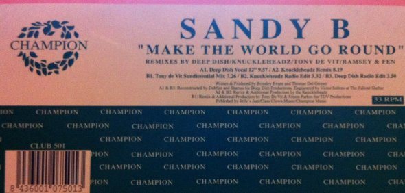 Sandy B - Make The World Go Round | Le Club (CLUB501) - main