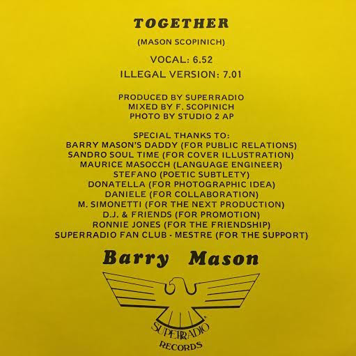 Barry Mason - Together | Superradio Records (SR 7010) - 2