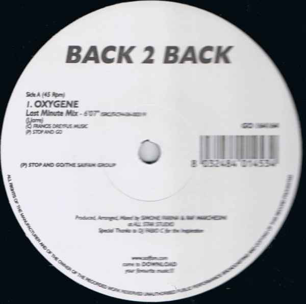 Back 2 Back - Oxygene | Stop And Go (GO 164164) - 2