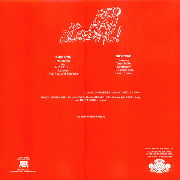 Blood Money - Red Raw And Bleeding! | Ebony Records (EBON 41) - 2 Blood Money - Red Raw And Bleeding! | Ebony Records (EBON 41) - 2