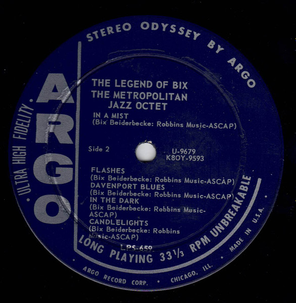 The Metropolitan Jazz Octet - The Legend Of Bix [Vinyl] | Argo (LPS-659) - 4