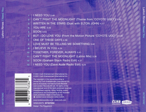 LeAnn Rimes - I Need You | Curb Records (8573876382) - 2 LeAnn Rimes - I Need You | Curb Records (8573876382) - 2