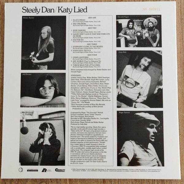 Steely Dan - Katy Lied | Geffen Records (UHQR 0012-45) - 3 Steely Dan - Katy Lied | Geffen Records (UHQR 0012-45) - 3