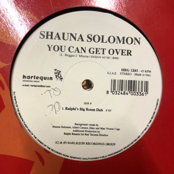 Shauna Solomon - You Can Get Over | Harlequin Recording Group (HRG 1243)