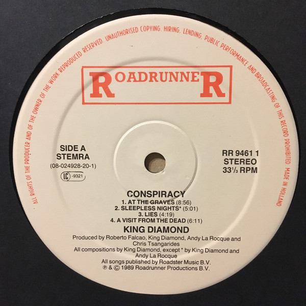 King Diamond - Conspiracy | Roadrunner Records (RR 9461-1) - 3
