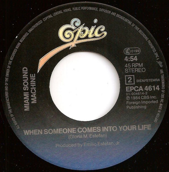 Miami Sound Machine - Dr. Beat | Epic (EPCA 4614) - 4