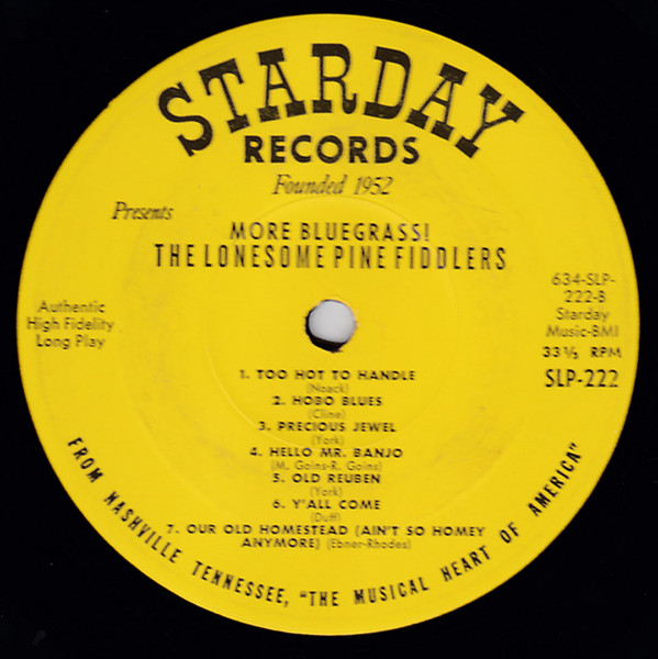The Lonesome Pine Fiddlers - More Bluegrass! | Starday Records (SLP 222) - 4 The Lonesome Pine Fiddlers - More Bluegrass! | Starday Records (SLP 222) - 4