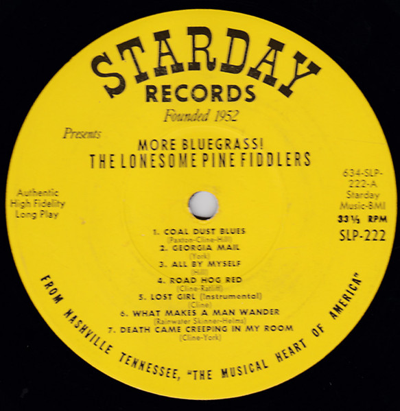 The Lonesome Pine Fiddlers - More Bluegrass! | Starday Records (SLP 222) - 3 The Lonesome Pine Fiddlers - More Bluegrass! | Starday Records (SLP 222) - 3
